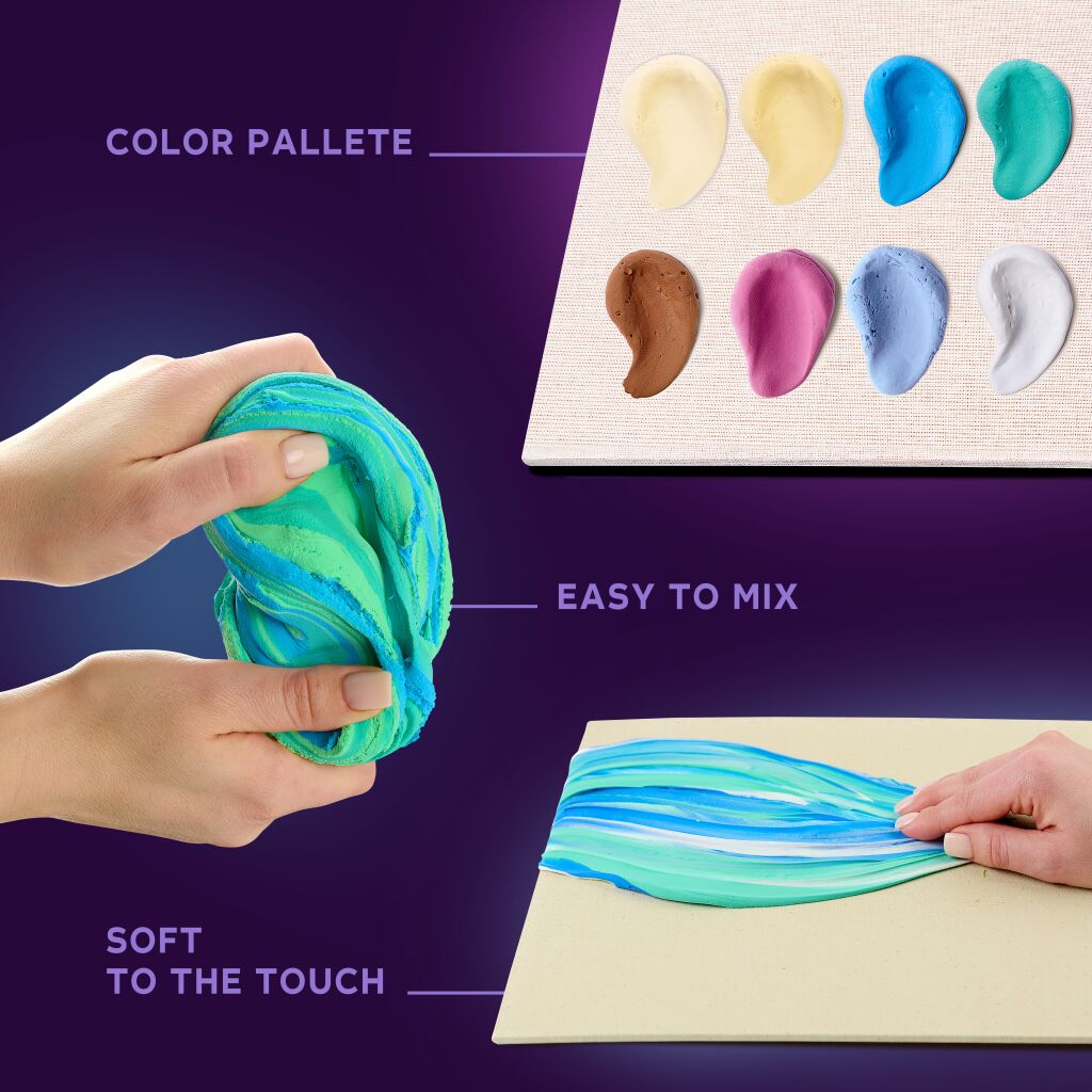 Set pictura 3D cu argila usoara, 30*40cm - Calm