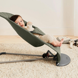 BabyBjorn - Balansoar Bliss Dark Green din tesatura matlasata cu aspect Clasic