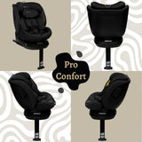 Scaun auto Appekids, I-SIZE, 40-150 cm, Rear Facing 360°, Pro Confort - Black