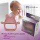 Jucarie pentru dentitie din silicon, Appekids, Manusa Kitty - Old Rose