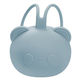 Suport pentru suzeta din silicon, AppeKids, The Little Bear - Aqua Blue