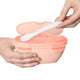 Skip Hop - Set de calatorie pentru hranire (bol + lingurita) - Soft coral