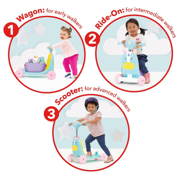Skip Hop - Trotineta 3 in 1 Ride on Unicorn - gogobaby.ro