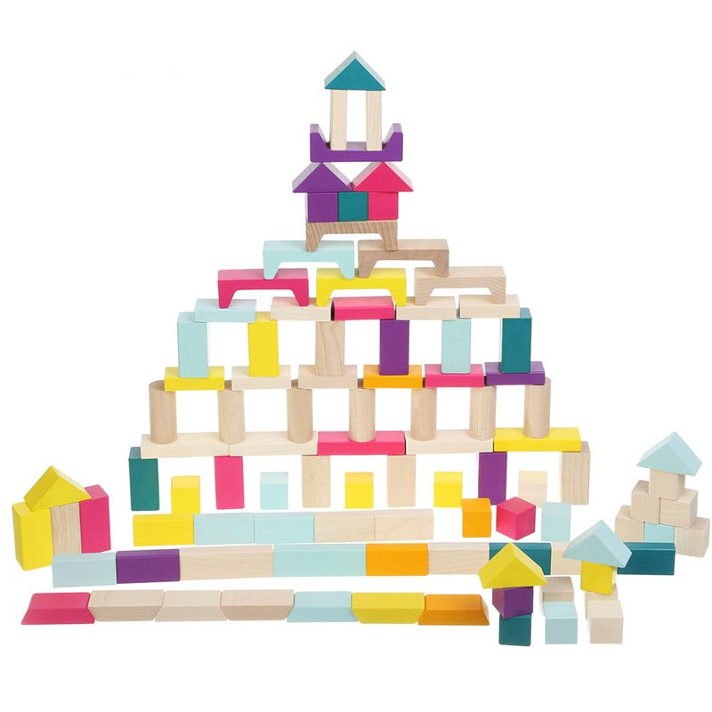 Joc din lemn, Set de constructii Cubika 1 - gogobaby.ro