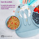 Set Diversificare, AppeKids, 100% Silicon, Classic - Aqua Blue