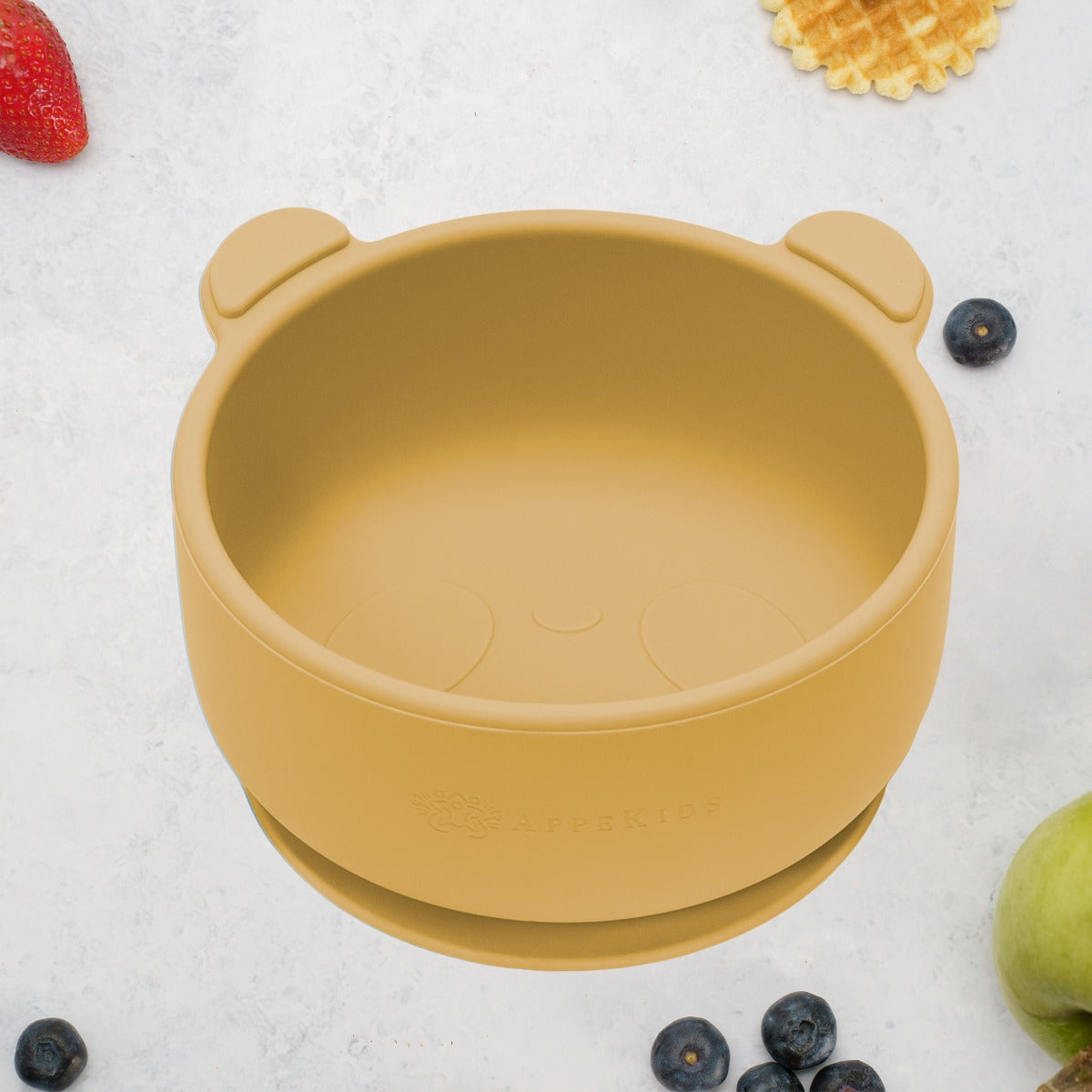 Bol din silicon cu ventuza, AppeKids, The Little Bear - Honey - gogobaby.ro