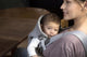 BabyBjorn - Marsupiu anatomic Mini, cu pozitii multiple de purtare, Light Grey, 3D Jersey