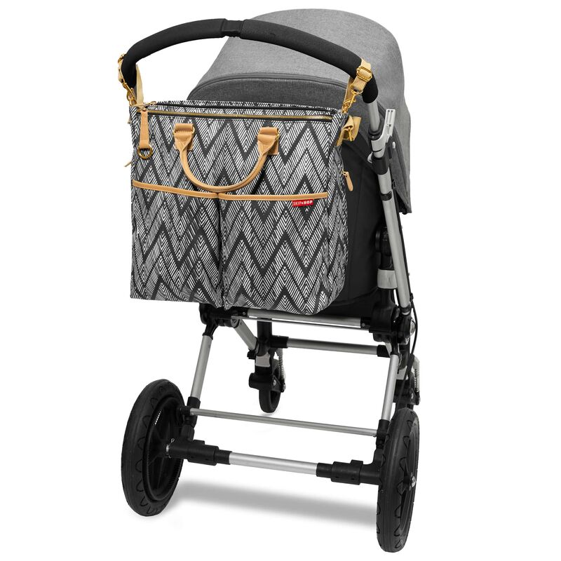 Skip Hop Geanta de scutece Duo Zig Zag Zebra - gogobaby.ro