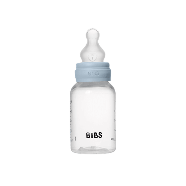 BIBS - Set complet biberon anticolici PP fara BPA, 150 ml, Silicon, Baby Blue - gogobaby.ro