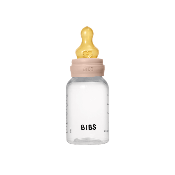 BIBS - Set complet biberon anticolici PP fara BPA, 150 ml, Latex, Blush - gogobaby.ro