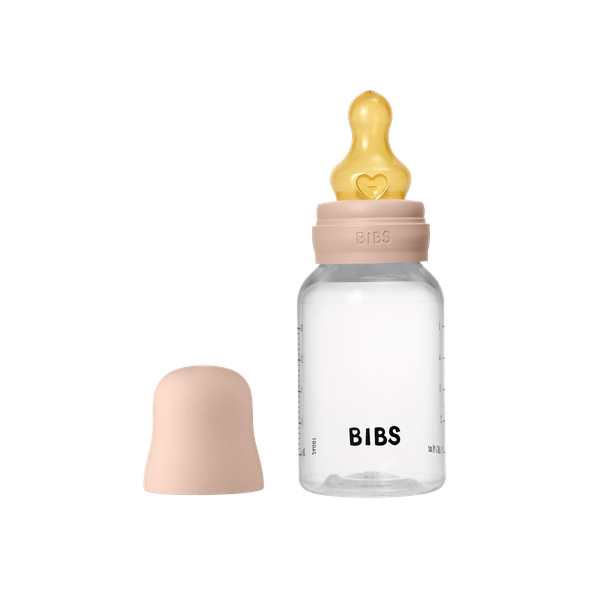 BIBS - Set complet biberon anticolici PP fara BPA, 150 ml, Latex, Blush - gogobaby.ro