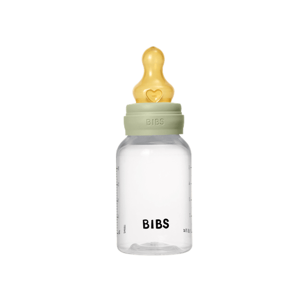 BIBS - Set complet biberon anticolici PP fara BPA, 150 ml, Latex, Sage - gogobaby.ro