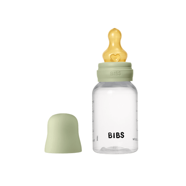 BIBS - Set complet biberon anticolici PP fara BPA, 150 ml, Latex, Sage - gogobaby.ro