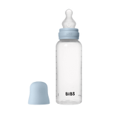BIBS - Set complet biberon anticolici PP fara BPA, 270 ml, Silicon, Baby Blue
