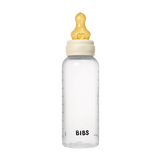 BIBS - Set complet biberon anticolici PP fara BPA, 270 ml, Latex, Ivory