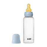 BIBS - Set complet biberon anticolici PP fara BPA, 270 ml, Latex, Baby Blue