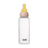 BIBS - Set complet biberon anticolici PP fara BPA, 270 ml, Latex, Blush