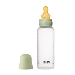 BIBS - Set complet biberon anticolici PP fara BPA, 270 ml, Latex, Sage