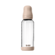 BIBS - Set complet biberon din sticla anticolici cu tetina din latex, flux mediu, 240 ml, Blush