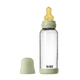 BIBS - Set complet biberon din sticla anticolici cu tetina din latex, flux mediu, 240 ml, Sage
