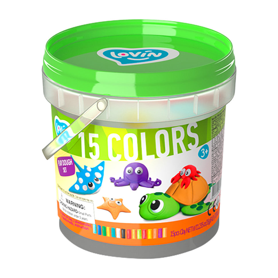 Set plastilina 100% ECO, Lovin'Do, Marine Inhabitants - gogobaby.ro