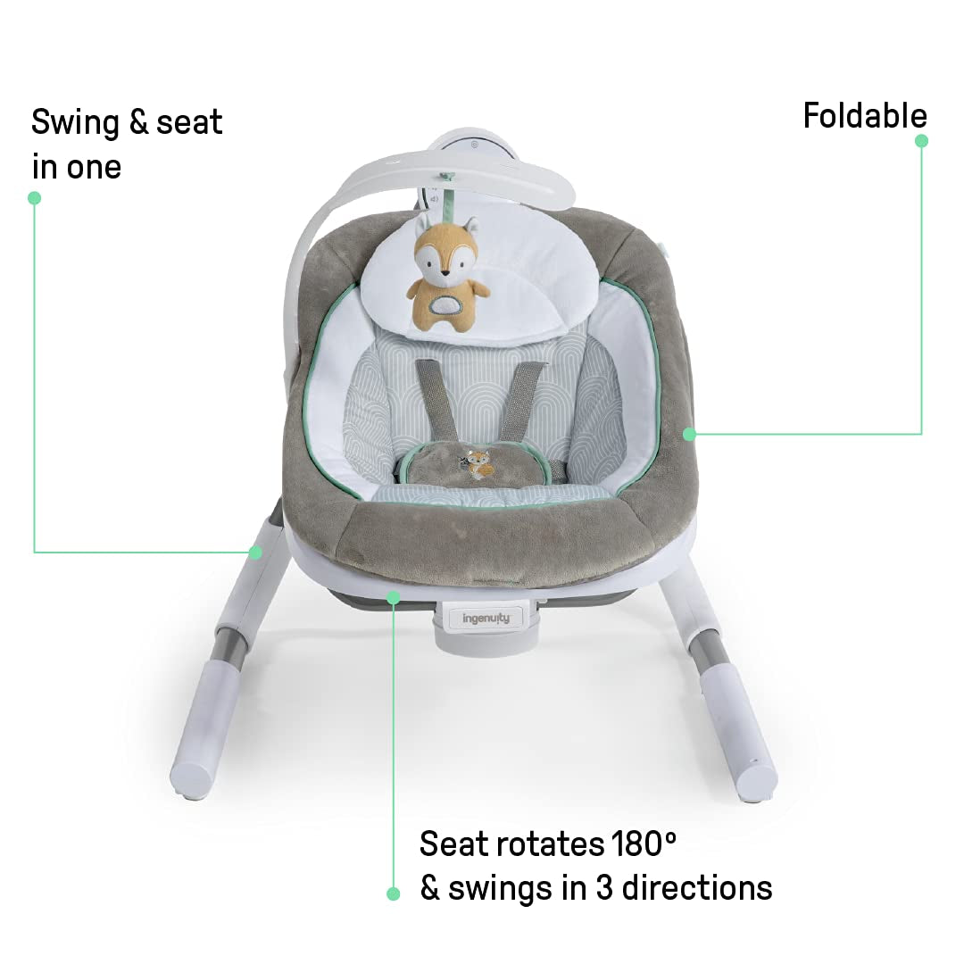 Ingenuity - Leagan portabil cu dubla functionalitate AnyWay Sway™ - gogobaby.ro