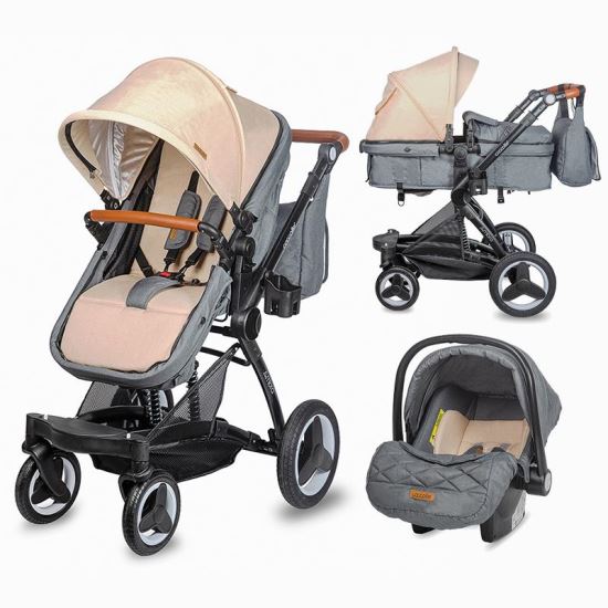 Carucior transformabil 3in1 Coccolle Ambra Safari Beige 2021 - gogobaby.ro