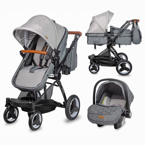 Carucior transformabil 3in1 Coccolle Ambra Urban Grey 2021 - gogobaby.ro