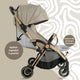 Carucior Sport AppeKids – Upp – Ultracompact, Pliere automata, De la nastere la 22kg - Bubble Beige