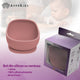 Bol din silicon cu ventuza, AppeKids, Classic - Old Rose