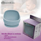 Bol din silicon cu ventuza, AppeKids, Classic - Aqua Blue