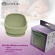 Bol din silicon cu ventuza, AppeKids, Classic - Raw Green