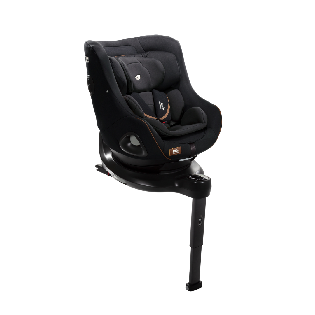 Set scaun auto rotativ i-Size Joie i-Harbour Signature Eclipse, 40-105 cm + Baza i-Size i-Base Encore, testat ADAC si certificat R129