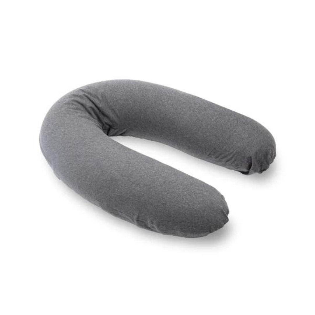 Doomoo - Perna mare pentru gravide si bebelusi 3 in 1, bumbac organic Buddy Chine Anthracite - gogobaby.ro