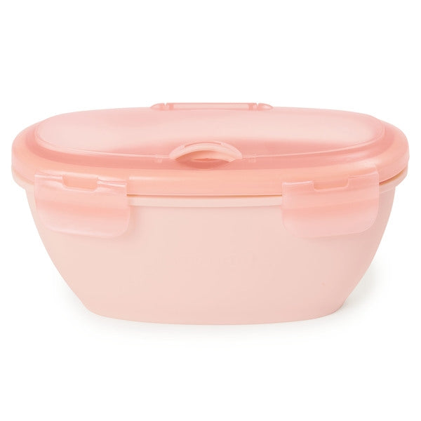 Skip Hop - Set de calatorie pentru hranire (bol + lingurita) - Soft coral