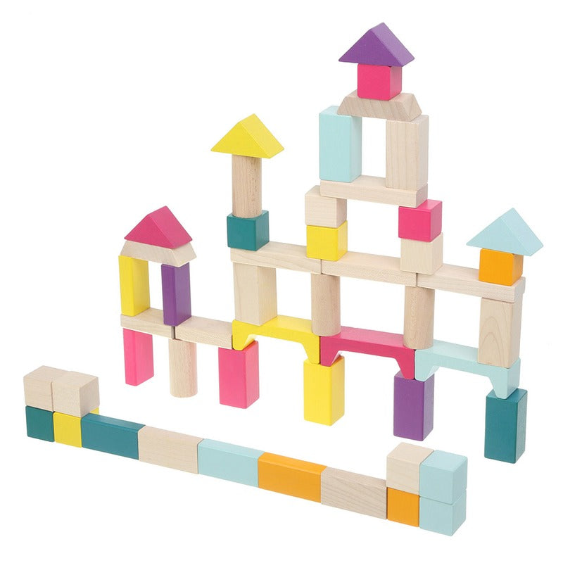 Joc din lemn, Set de constructii Cubika 2 - gogobaby.ro
