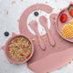 Set Diversificare, AppeKids, 100% Silicon, Kitty - Old Rose