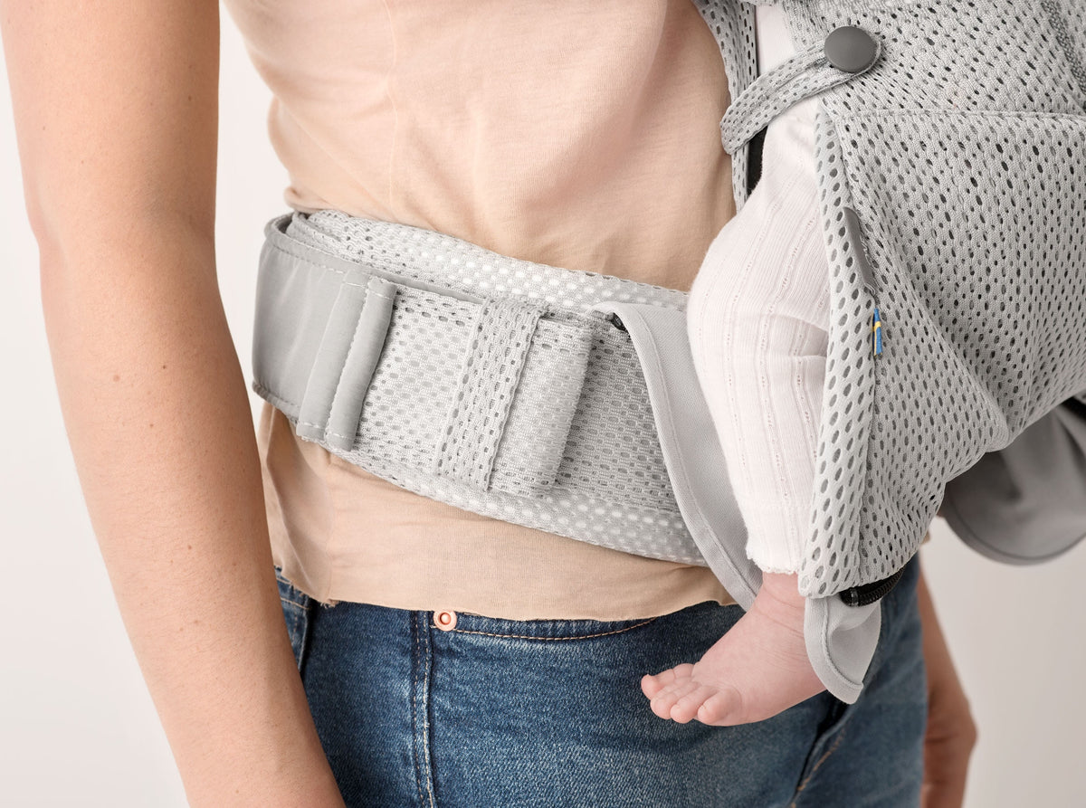 BabyBjorn - Marsupiu anatomic One Air - Greige, 3D Mesh
