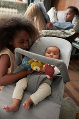 BabyBjorn - Balansoar Bliss Light Grey, 3D Jersey, cu bara de jucarii