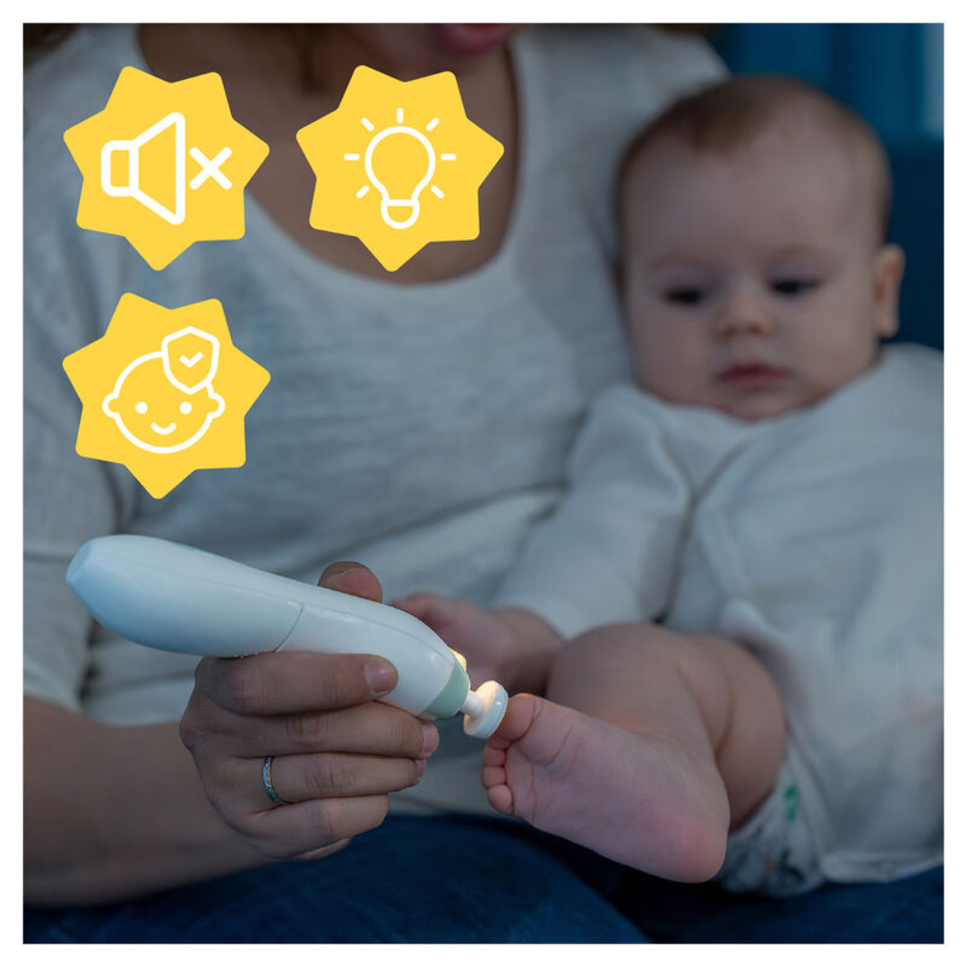Badabulle - Dispozitiv electric pentru scurtarea unghiilor bebelusului - gogobaby.ro