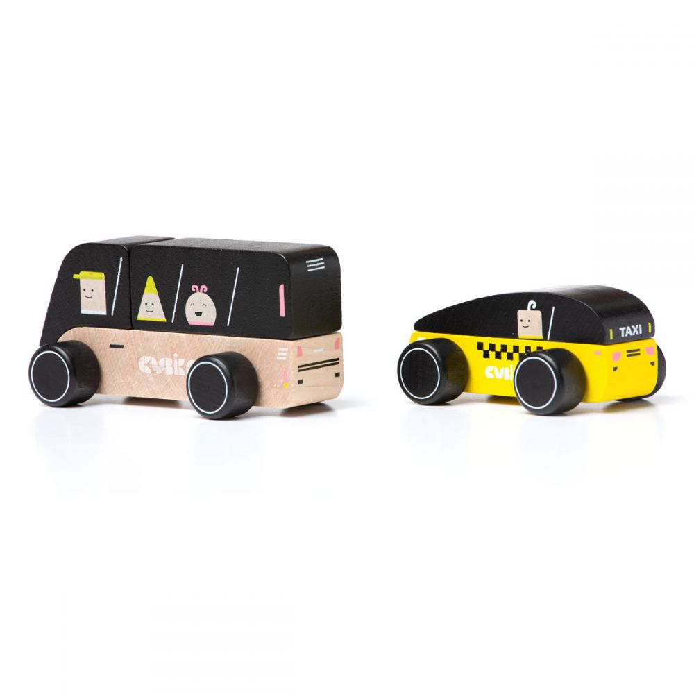 Jucarie din lemn, Cubika, City Truck - gogobaby.ro