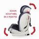 Scaun auto cu Isofix grupa 9-36 kg COCCOLLE Vela-Fix albastru