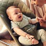 BabyBjorn - Balansoar Bliss Dark Green din tesatura matlasata cu aspect Clasic