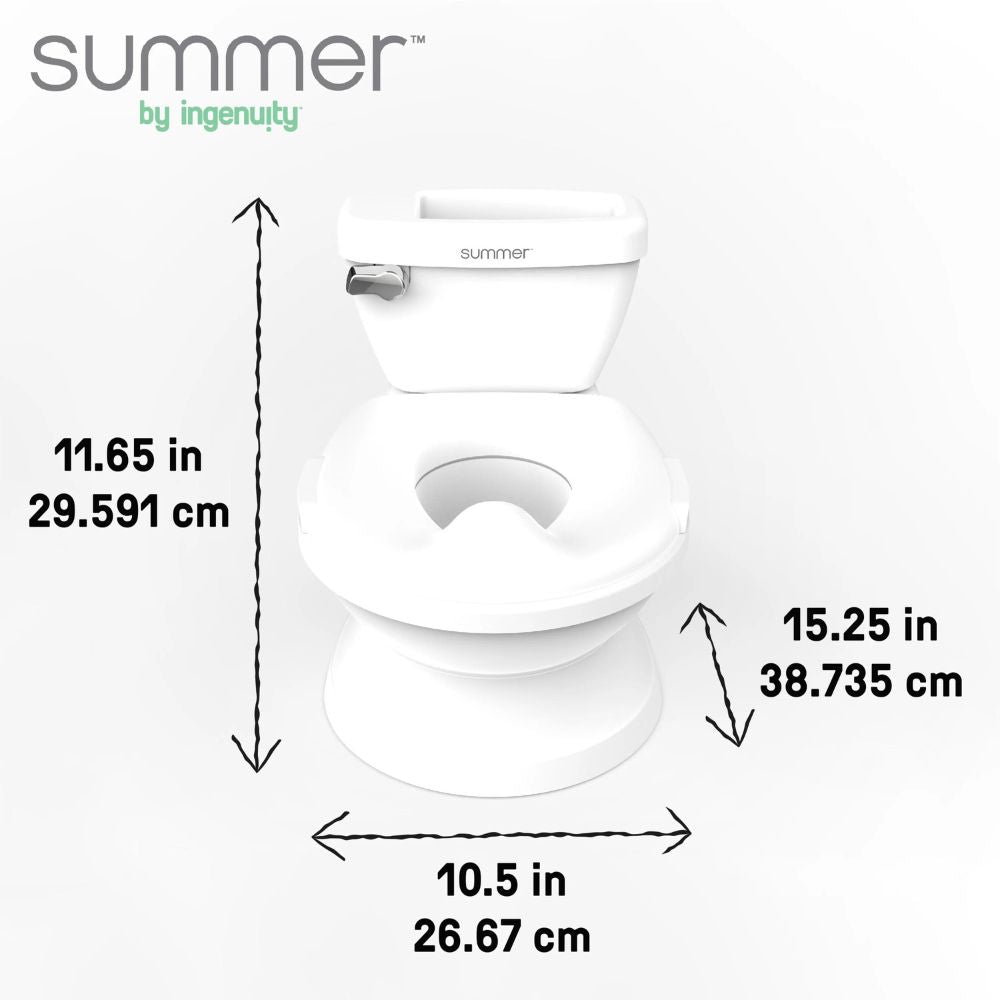Ingenuity - Olita cu sunete My Size Potty Pro, alb - gogobaby.ro