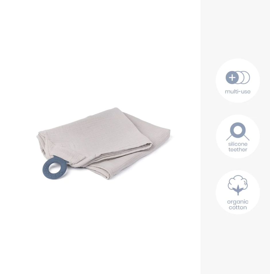 Doomoo - Esarfa pentru alaptat multifunctionala din bumbac organic Mom’n Play Almond - gogobaby.ro