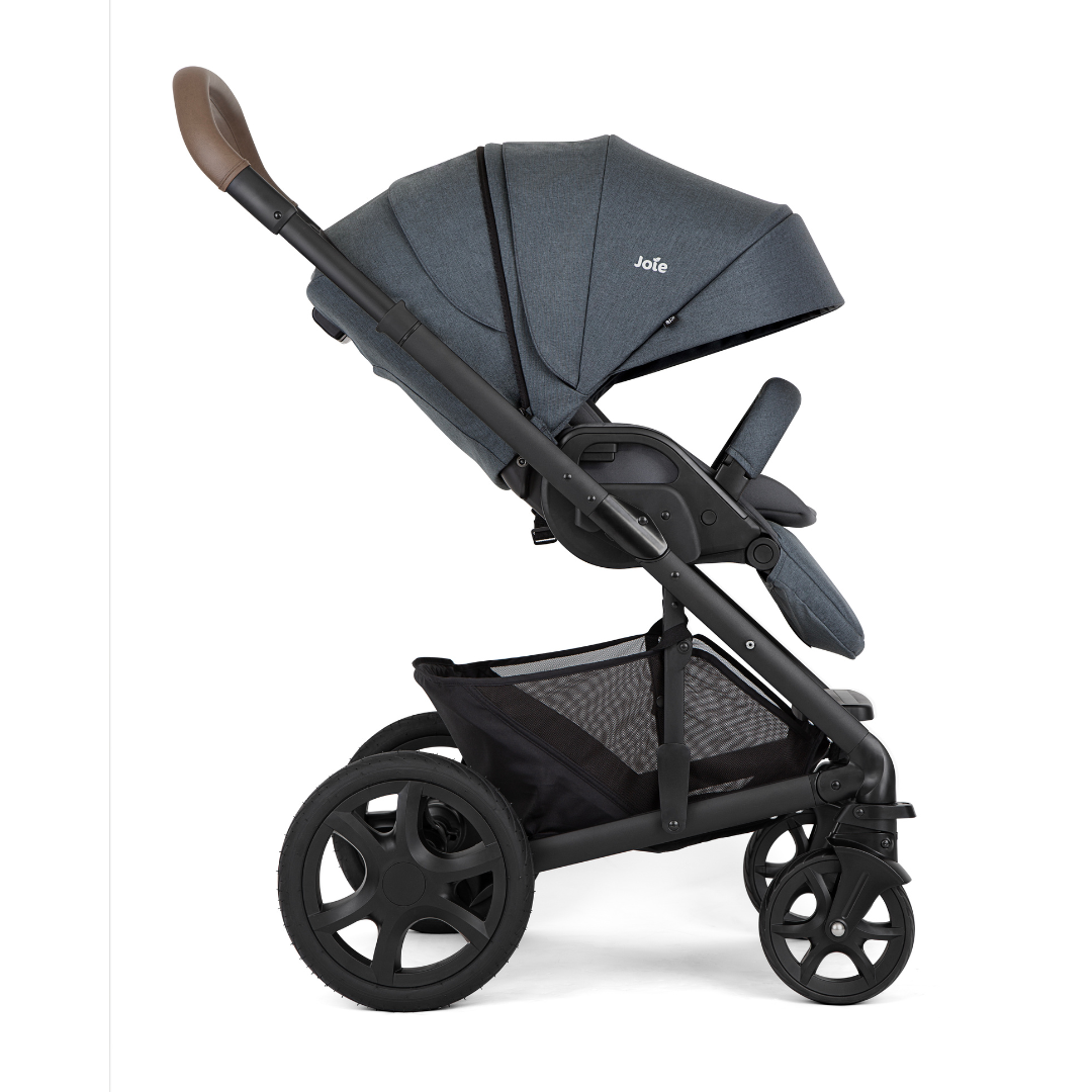 Joie - Carucior pentru copii multifunctional 3 in 1 Chrome Dlx Moonlight (Carucior Chrome DLX + Landou Moonlight + Scoica i-Snug 2 Moonlight)