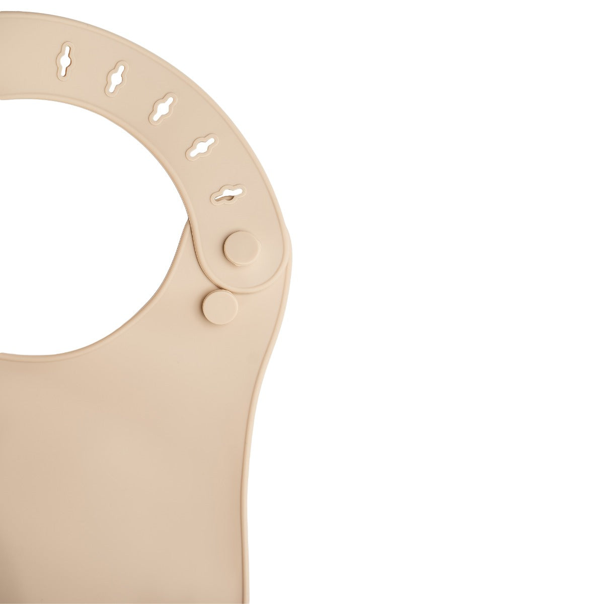 Baveta din silicon, AppeKids - Bubble Beige - gogobaby.ro