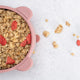Bol din silicon cu ventuza, AppeKids, The Little Bear - Old Rose