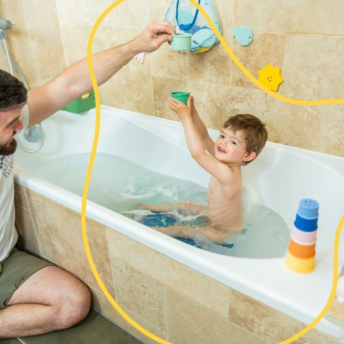 Badabulle - Set 7 jucarii stivuibile pentru baie - gogobaby.ro