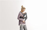 BabyBjorn - Marsupiu anatomic Mini, cu pozitii multiple de purtare, Dark Grey, 3D Jersey